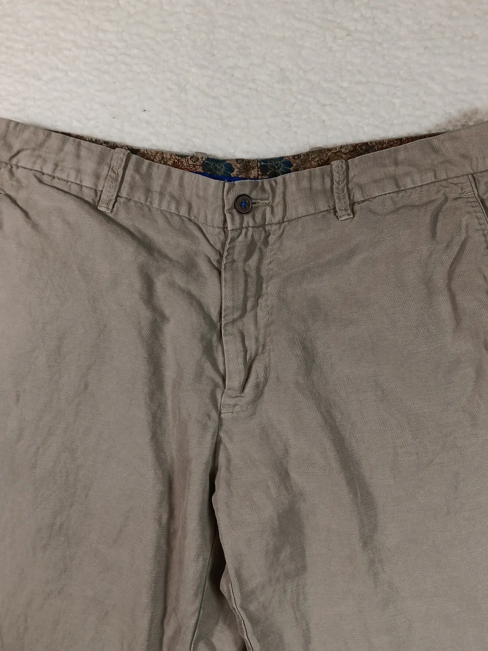 Tommy Bahama Pants Mens 36x34 Tan The Dream Linen Tencel Chino Resort Nautical